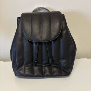 Fawn Design Cinch Quilted Black Women’s Backpack NEW